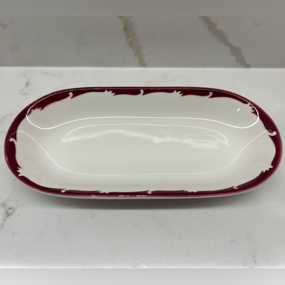 Vintage Syracuse China USA Oval Serving or Trinket Catchall Restaurant Ware
